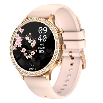 Findtime Luxury Blood Pressure Monitor Smart Watch for Women Heart Rate Blood Oxygen with Bluetooth Calling